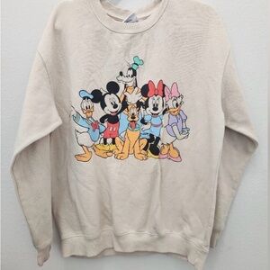 Disney Mickey Mouse and Friends Cream Sweatshirt
